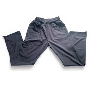 Black Cargo Pants with Relaxed Fit and Soft Texture